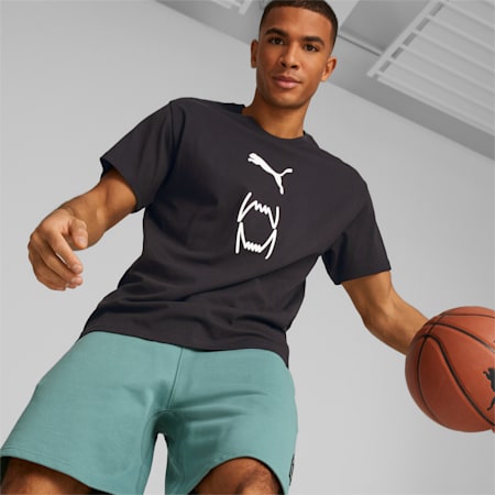 Franchise Men's Core Basketball Tee, PUMA Black, small-AUS