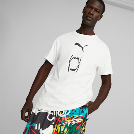 Franchise Core Basketball-T-Shirt Herren, PUMA White, small