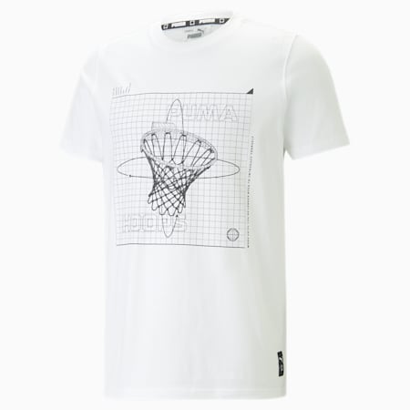 T-shirt de basketball Clear Out Homme, PUMA White, small-DFA