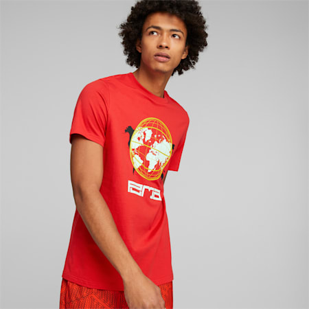 Clear Out Basketball Tee Men, For All Time Red, small-THA