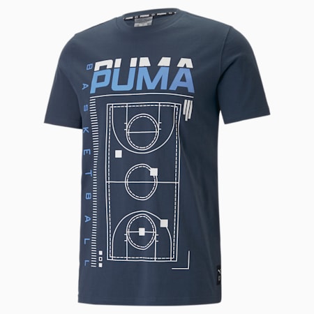 Clear Out Basketball Tee Men Dark Night PUMA Shop All Puma PUMA