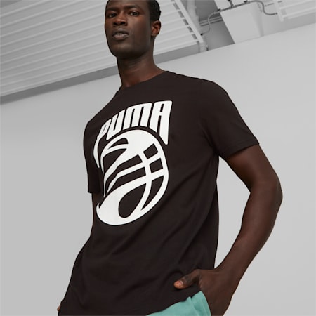 Posterize Basketball Tee Men, PUMA Black, small-SEA