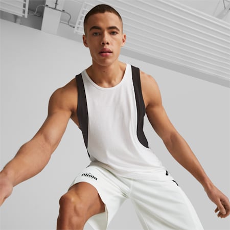 The Excellence Basketball Tank Top Men, PUMA White-PUMA Black, small-PHL