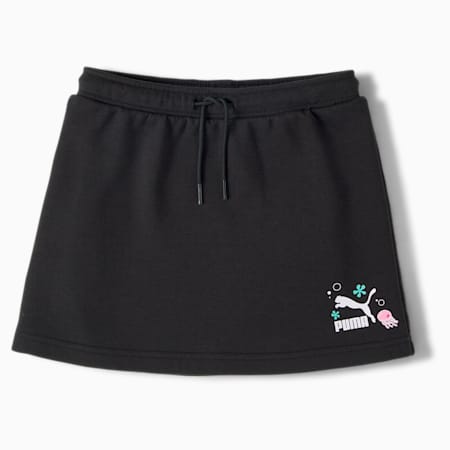 PUMA x SPONGEBOB Kids' Regular Fit Skirt, PUMA Black, small-IND