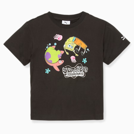 חולצת טי שירטPUMA x SPONGEBOB לילדים, PUMA Black, small-DFA