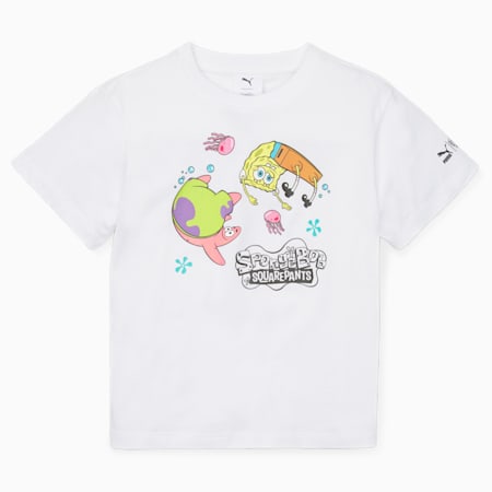 חולצת טי שירטPUMA x SPONGEBOB לילדים, PUMA White, small-DFA