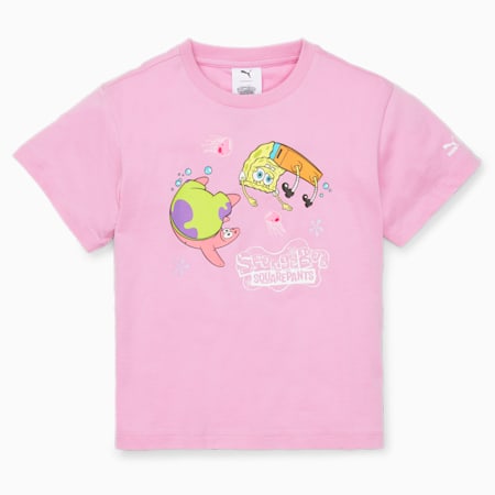 PUMA x SPONGEBOB Tee Kids, Lilac Chiffon, small-PHL