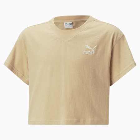 Classics Girls' Tee - Youth 8-16 years, Dusty Tan, small-AUS