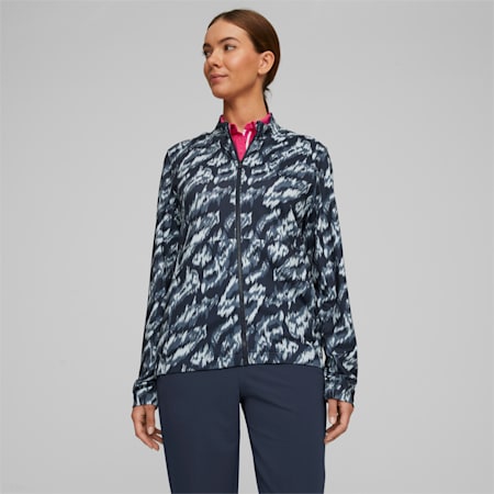 Giacca da golf Animal Print da donna, Navy Blazer-Lucite, small