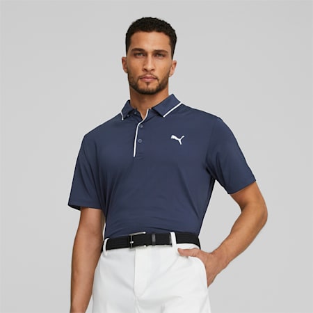 Mattr Bridges Golf Polo Shirt Men, Navy Blazer, small
