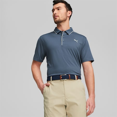 Mattr Bridges Golf Polo Shirt Men, Evening Sky, small
