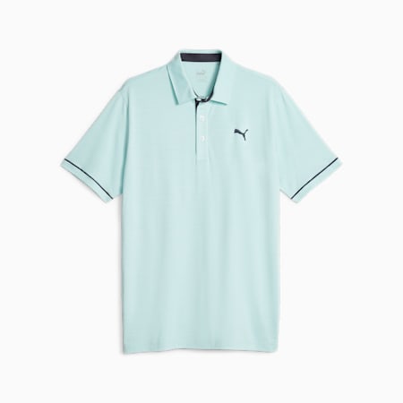 Cloudspun Haystack Men's Golf Polo Shirt, Cay Heather-Navy Blazer Heather, small-AUS