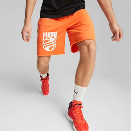 Posterize Basketball Shorts Men, Hot Heat, small-THA