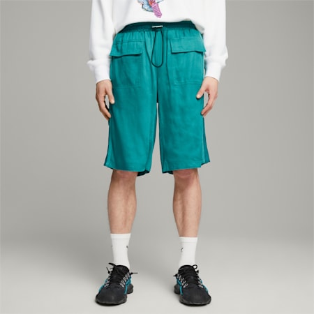 PUMA x KOCHÉ Reversible Shorts, Teal Blue, small-SEA