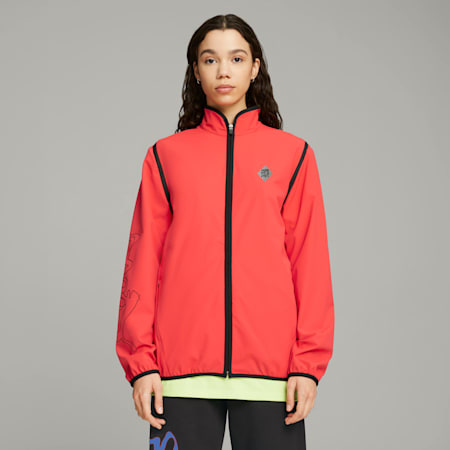 PUMA x PERKS AND MINI Zip-Off Jacket, Hibiscus, small-DFA