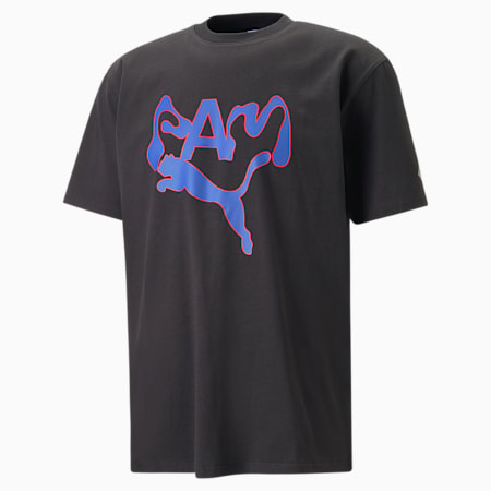 PUMA x PERKS AND MINI Graphic Tee, PUMA Black, medium-PHL