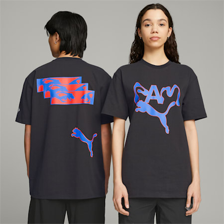 PUMA x PERKS AND MINI Graphic Tee, PUMA Black, small