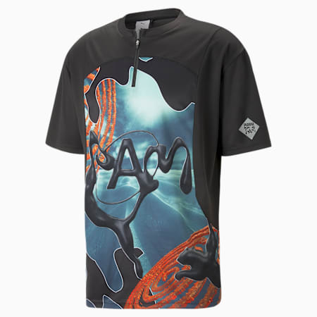 PUMA x PERKS AND MINI Active Printed Tee, PUMA Black, medium-PHL