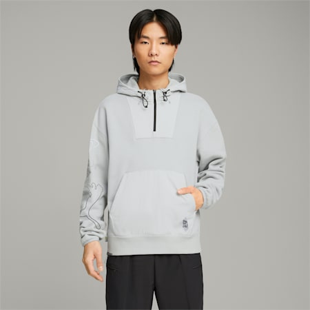 PUMA x PERKS AND MINI Hoodie, Flat Light Gray, small-PHL