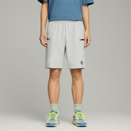 PUMA x PERKS AND MINI Shorts, Flat Light Gray, small-PHL