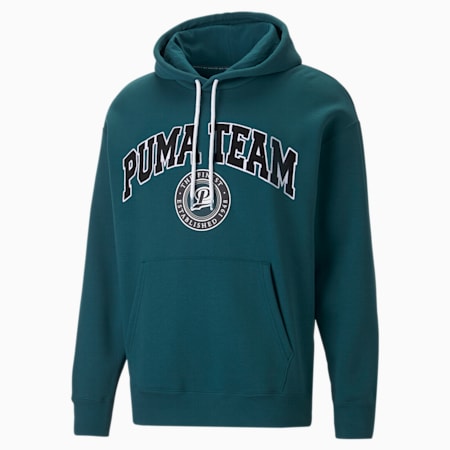 PUMA Team Fleece-Hoodie für Herren, Varsity Green, small