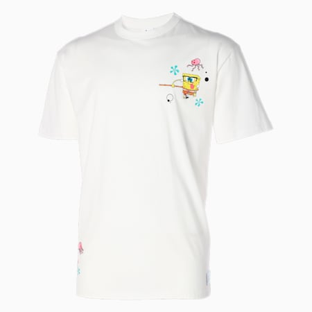 PUMA x SPONGEBOB Graphic Tee Men, PUMA White, small-SEA
