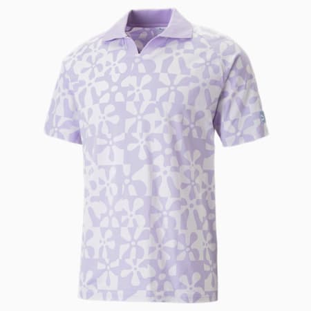 PUMA x SPONGEBOB Printed Polo Shirt Men, Vivid Violet, small-DFA