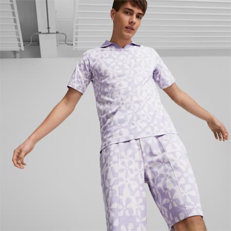 PUMA x SPONGEBOB Printed Polo Shirt Men, Vivid Violet, small