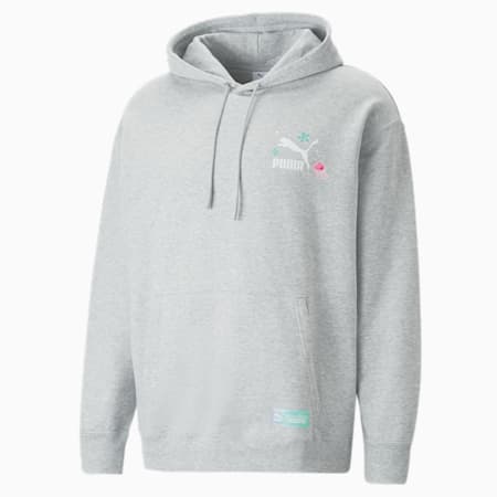 Hoodie PUMA x BOB L’ÉPONGE Homme, Light Gray Heather, small-DFA