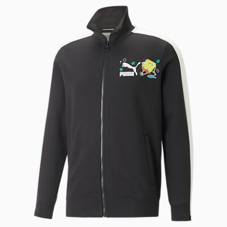 PUMA x SPONGEBOB T7 Track Jacket Men, PUMA Black, small-DFA