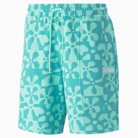 PUMA x SPONGEBOB Printed Shorts Men, Mint, small-DFA