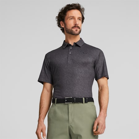 CLOUDSPUN Primary golfpoloshirt voor heren, PUMA Black, small