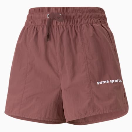Shorts para mujer PUMA TEAM, Wood Violet, small