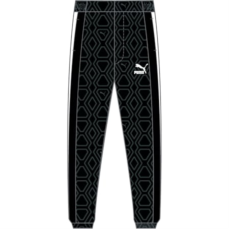 Pantalon de survêtement à imprimés T7 LUXE SPORT Homme, PUMA Black, small-DFA