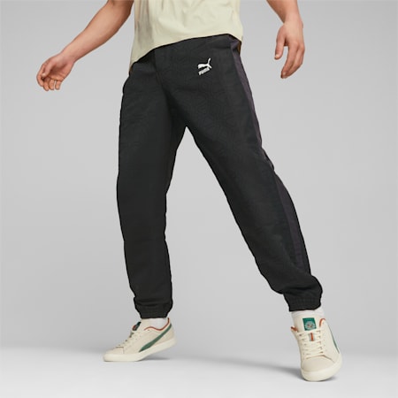 Pantalon de survêtement à imprimés T7 LUXE SPORT Homme, PUMA Black, small-DFA