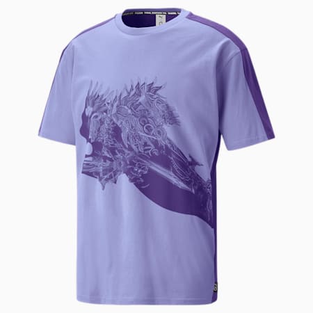 PUMA x FINAL FANTASY XIV T-Shirt, Lavendar Pop-Team Violet, small