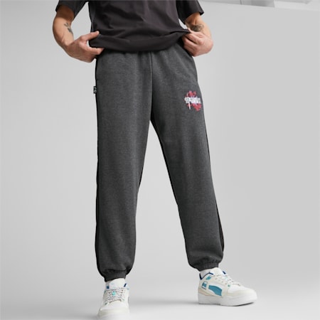 Pantalon de survêtement PUMA x FINAL FANTASY XIV, Flat Dark Gray-Puma Black, small