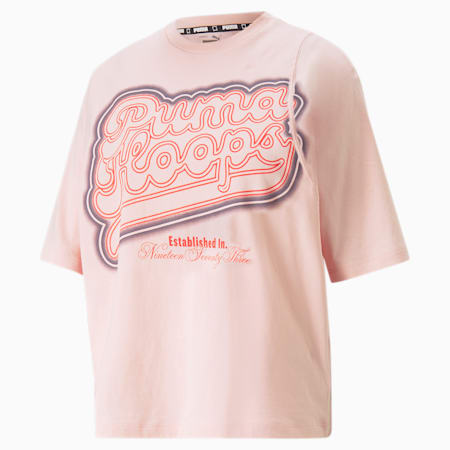 Strong Side Women's Basketball Tee, Rose Dust, small-AUS