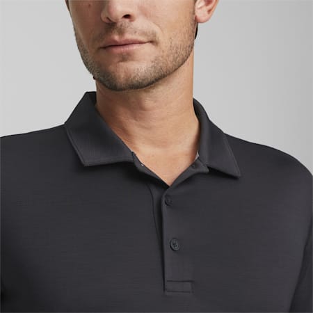 YouV Long Sleeve Golf Polo Shirt Men, PUMA Black, small-SEA