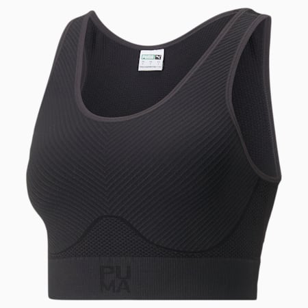 Crop top INFUSE evoKNIT Femme, PUMA Black, small