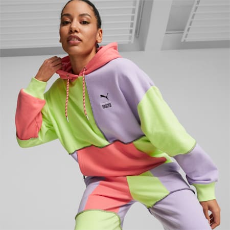 Hoodie PUMA x THE RAGGED PRIEST Femme, Lily Pad, small-DFA