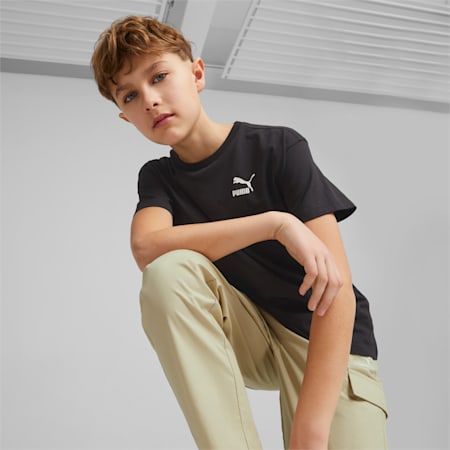 Classics Relaxed Tee Youth, PUMA Black, small