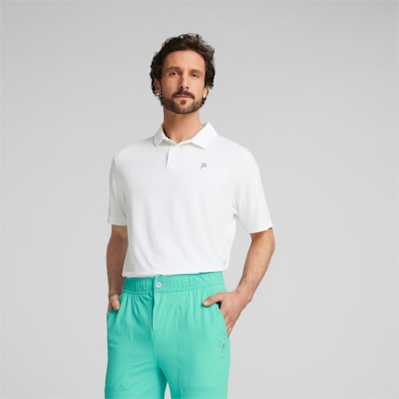 Polo de golf PUMA x Palm Tree Crew Homme, Bright White, small