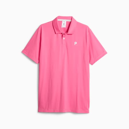 Męska koszulka polo PUMA GOLF X PALM TREE CREW, Charming Pink, small