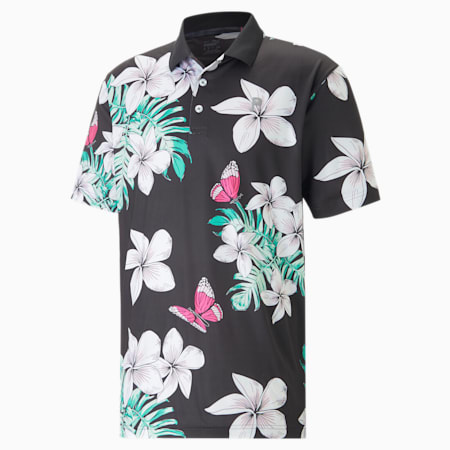 PUMA x Palm Tree Crew Festival Golf Polo Men, PUMA Black, small