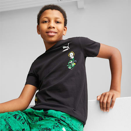 Classics Super PUMA Tee Youth, PUMA Black, small-THA