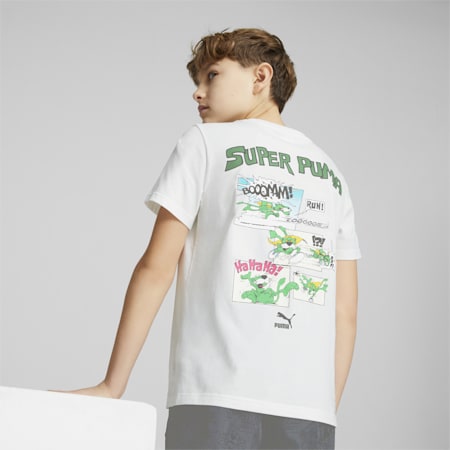 Kaus Remaja Classics Super PUMA, PUMA White, small-IDN