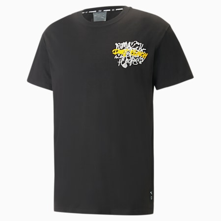 Showcase Basketball Tee Men, PUMA Black, small-SEA