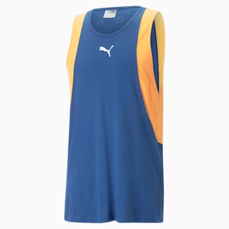 Streetball Basketball Tank Top Men, Clyde Royal-Clementine, small-THA