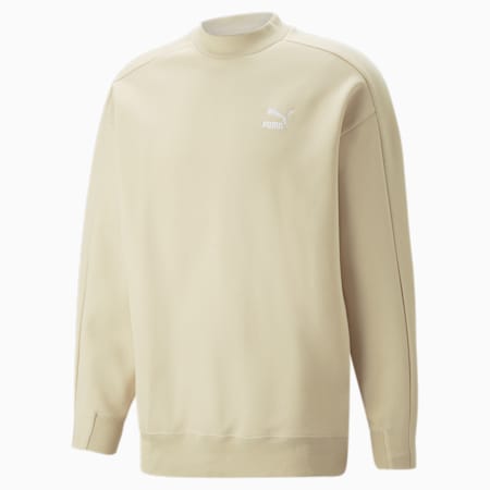 T7 Mock Neck Crew Men, Granola, small